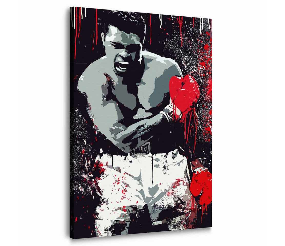 Artedinoi Leinwandbild Boxer Pop Art Ali Sport Leinwandbild Wandbild Kunst XL von Artedinoi