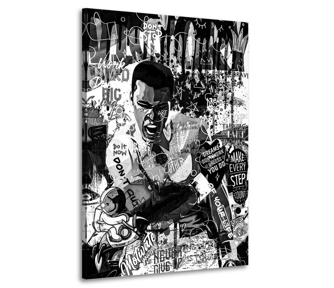 Artedinoi Leinwandbild Boxer schwarz weiß Sport Ali Style Leinwandbild Wandbild Deko XL Kunst Artedinoi Leinwandbild Boxer schwarz weiß Sport Ali Style Leinwandbild Wandbild Deko XL Kunst von Artedinoi