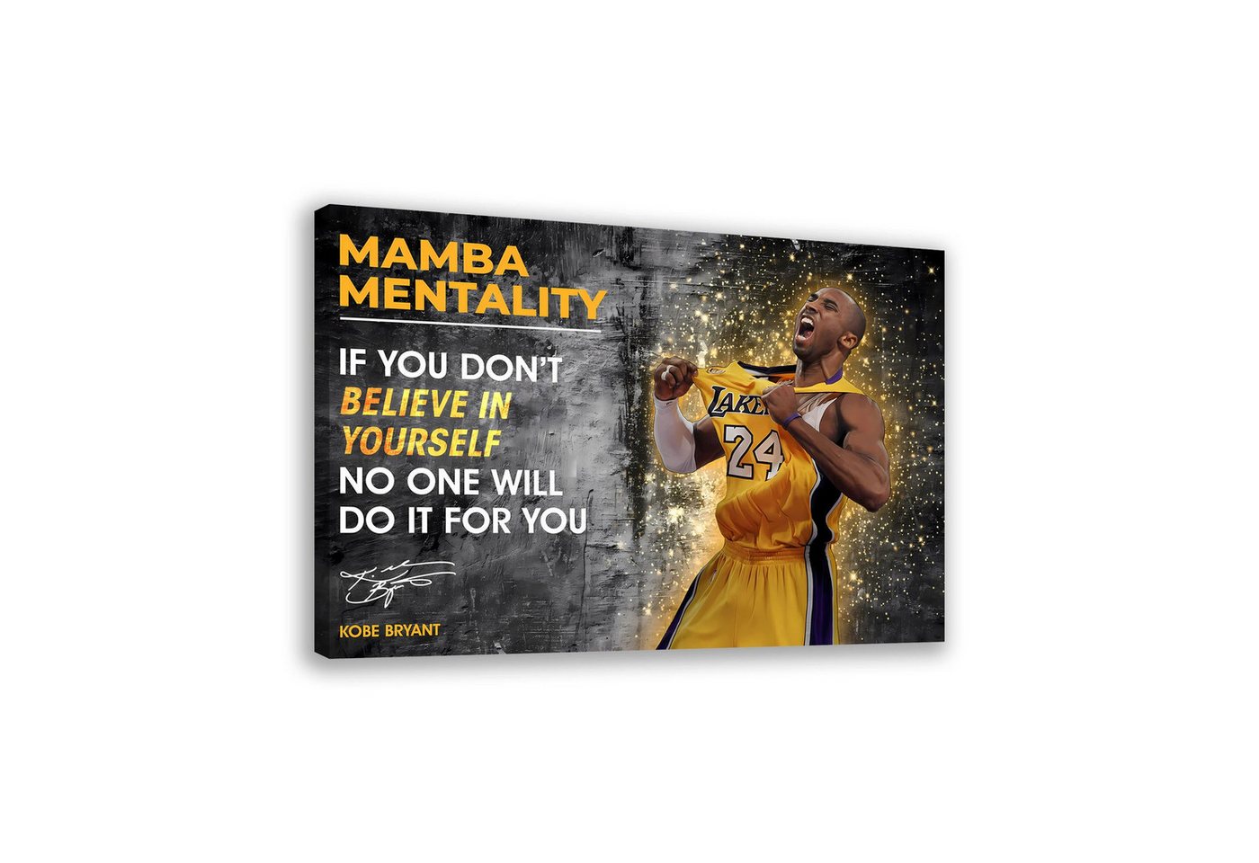 Artedinoi Leinwandbild Mamba Mentality Basketball Sport Wandbild Leinwandbild Kunstdruck XL W Artedinoi Leinwandbild Mamba Mentality Basketball Sport Wandbild Leinwandbild Kunstdruck XL W von Artedinoi