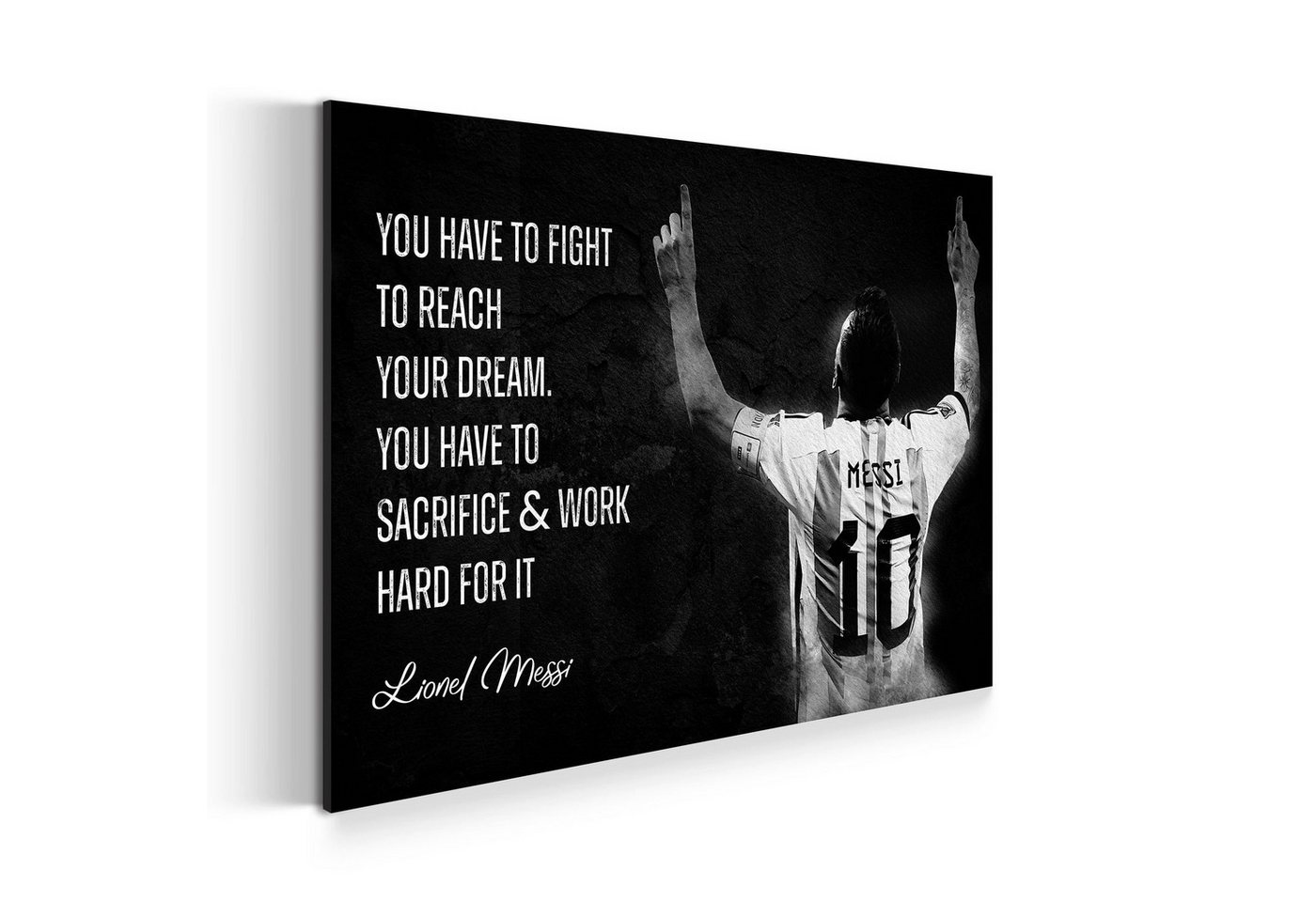 Artedinoi Leinwandbild Motivation Sport Fussball Messi Wandbild Leinwandbild Kunst XXL Deko Artedinoi Leinwandbild Motivation Sport Fussball Messi Wandbild Leinwandbild Kunst XXL Deko von Artedinoi