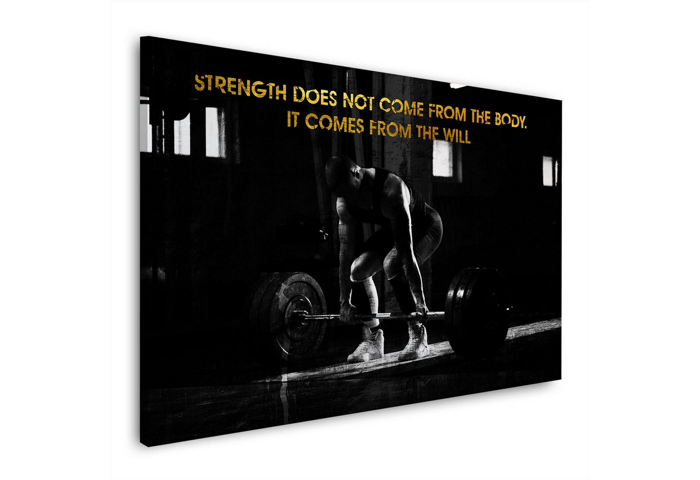 Artedinoi Leinwandbild Motivation Sport Training Mindset Wandbild Leinwandbild Kunstdruck XL von Artedinoi