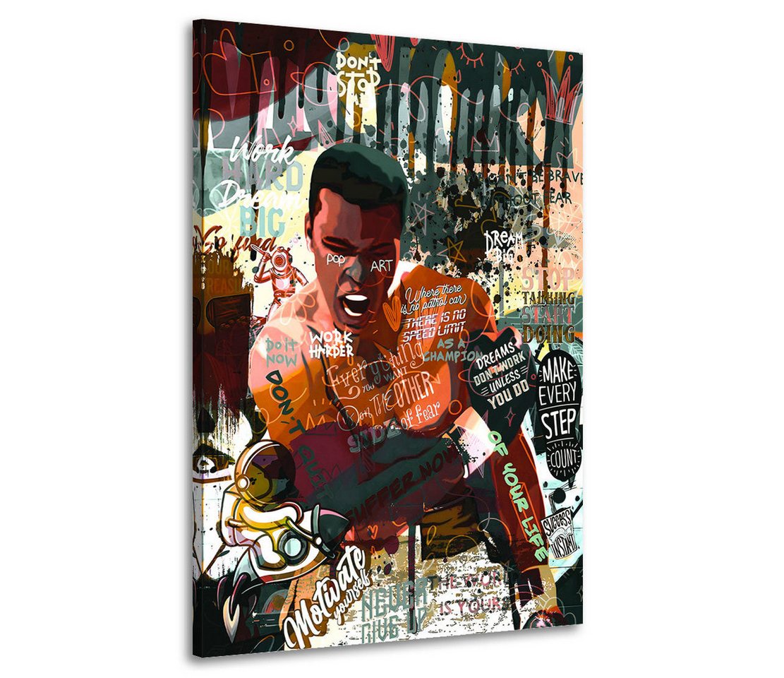 Artedinoi Leinwandbild Pop Art Boxer Sport Leinwandbild Wandbild XL Kunst Deko Artedinoi Leinwandbild Pop Art Boxer Sport Leinwandbild Wandbild XL Kunst Deko von Artedinoi