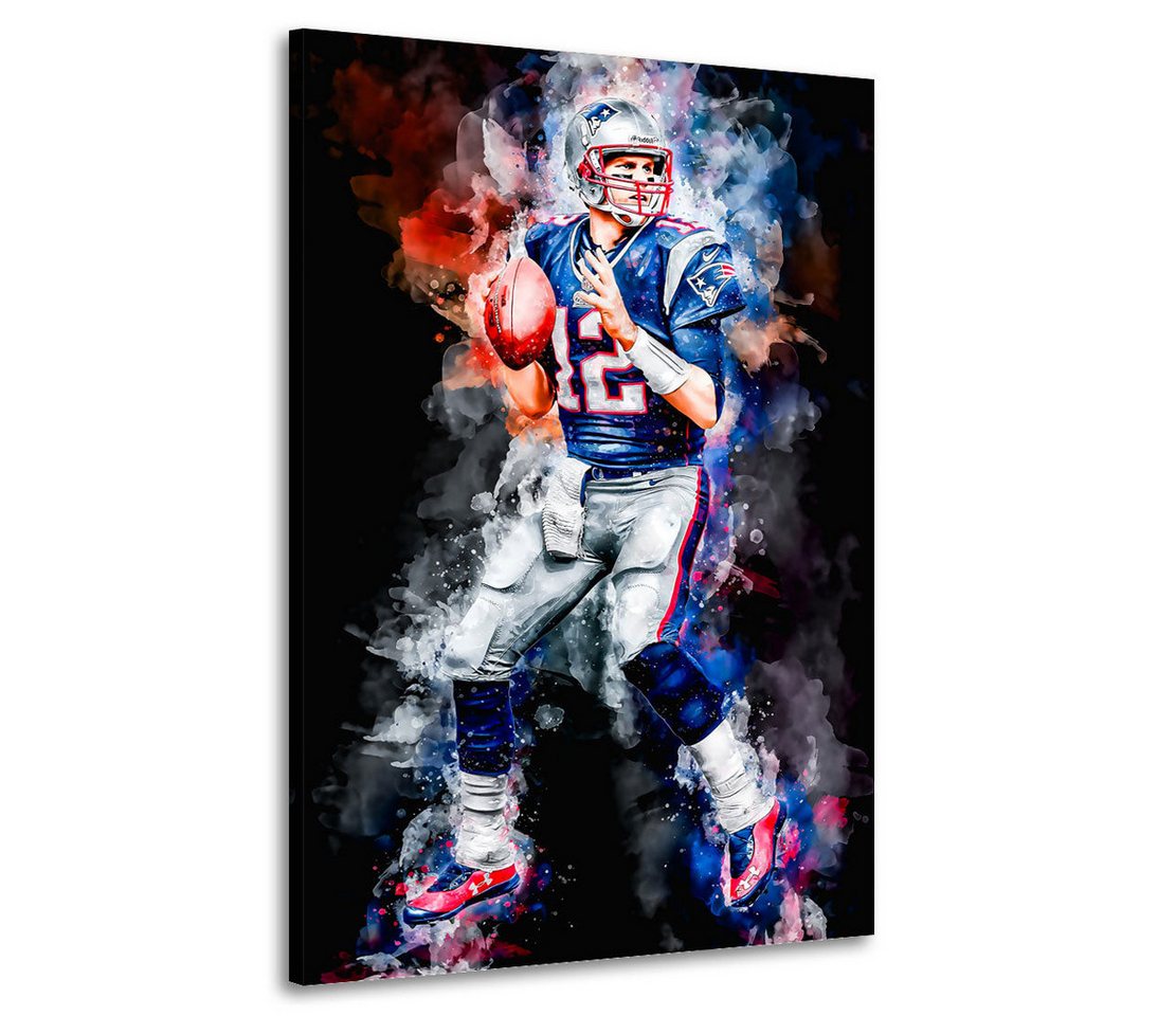 Artedinoi Leinwandbild Sport American Football Brady Style Wandbild Leinwandbild Deko Kunst Artedinoi Leinwandbild Sport American Football Brady Style Wandbild Leinwandbild Deko Kunst von Artedinoi