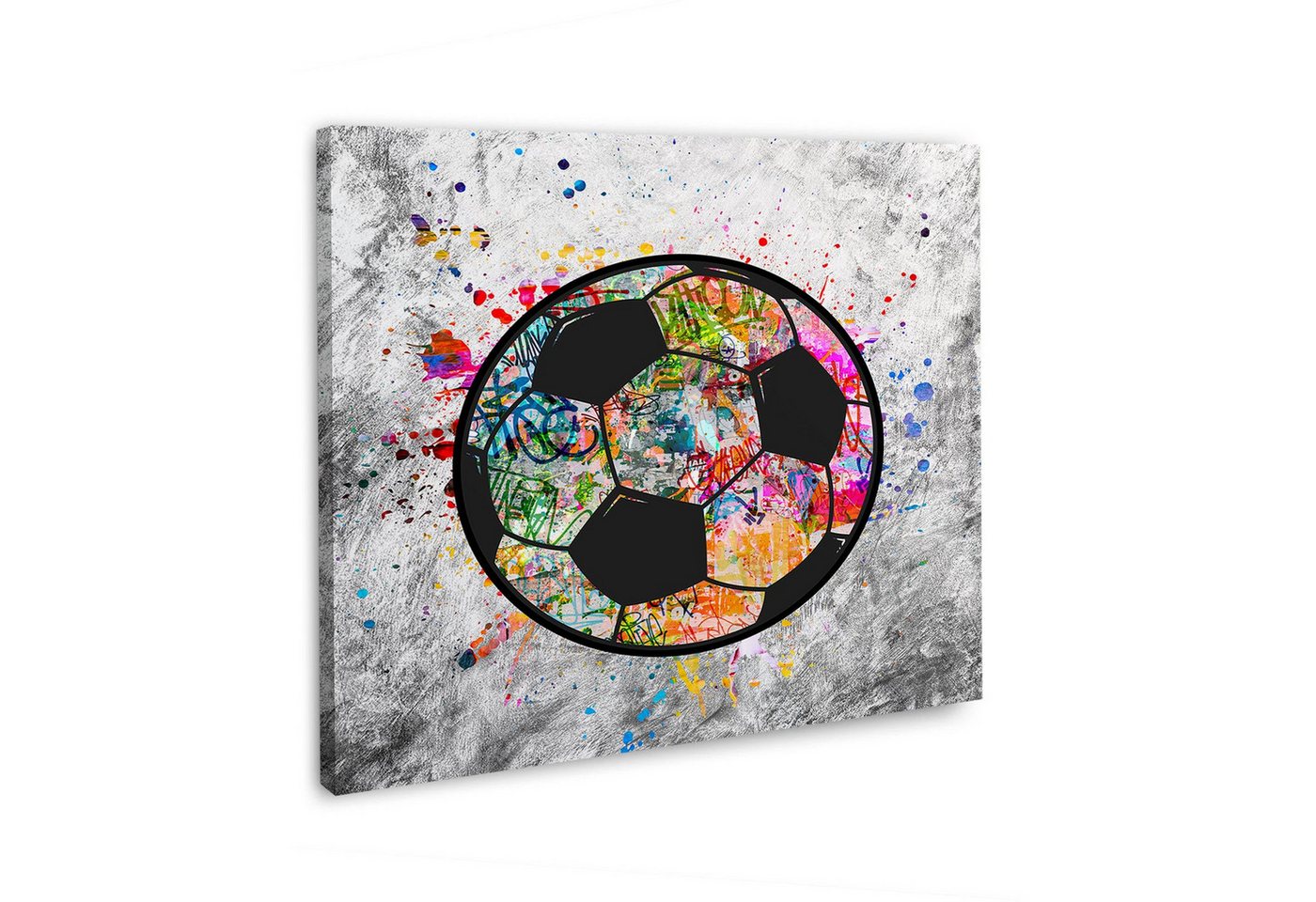 Artedinoi Leinwandbild Street Art Fußball Graffiti Ball Leinwandbild Wandbild Kunstdruck XL W Artedinoi Leinwandbild Street Art Fußball Graffiti Ball Leinwandbild Wandbild Kunstdruck XL W von Artedinoi