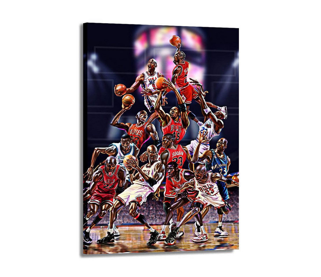 Artedinoi Leinwandbild Team Basketball Style Sport Wandbild Leinwandbild XL Kunst Deko Artedinoi Leinwandbild Team Basketball Style Sport Wandbild Leinwandbild XL Kunst Deko von Artedinoi