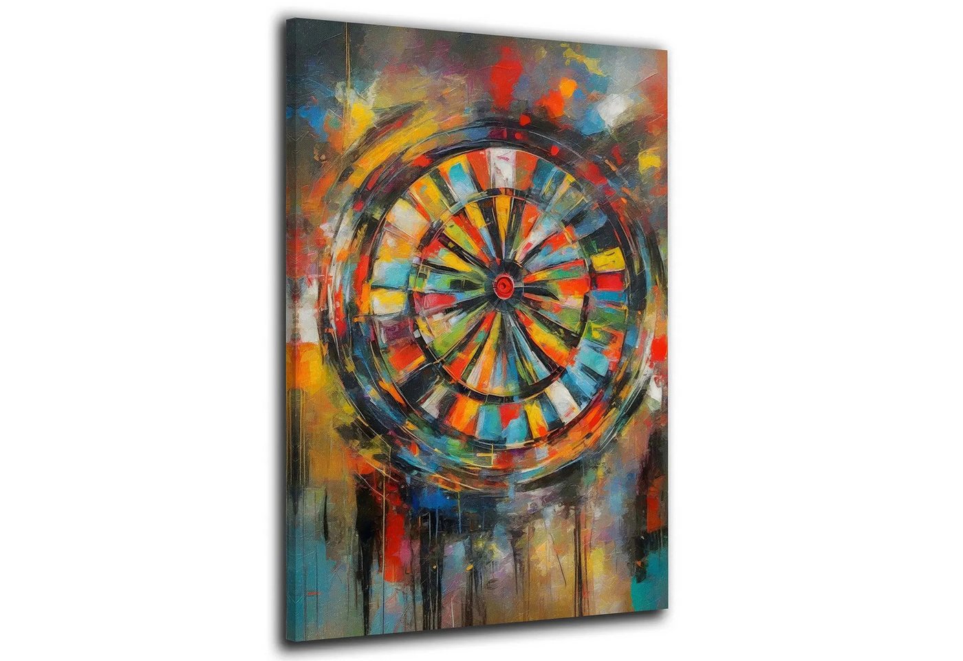 Artedinoi Leinwandbild abstrakt Dartscheibe Darts Leinwandbild Wandbild für Wohnzimmer Kunst Artedinoi Leinwandbild abstrakt Dartscheibe Darts Leinwandbild Wandbild für Wohnzimmer Kunst von Artedinoi