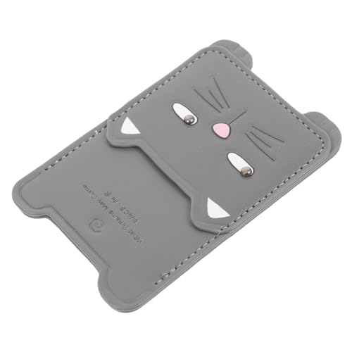 Artibetter Handykartenhalter Handy Kartenhalter Telefon Rückseite Kartenhalter Praktischer Kartenhalter für das Handy Klebetaschen Organizer für Telefonkarten Handy-Rückseite PU-Qualität Grey von Artibetter