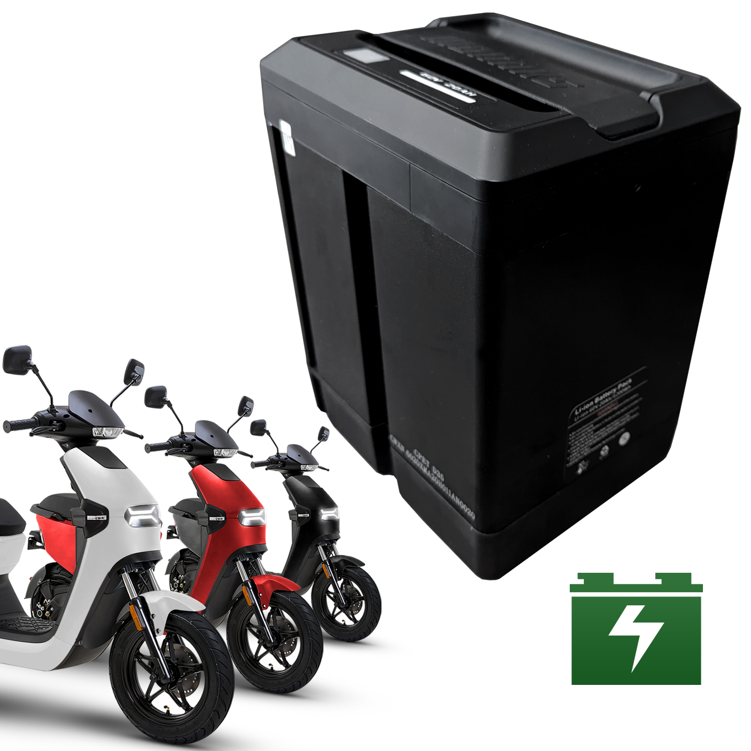 AsVIVA EM1 E-Roller 60V 20Ah Panasonic Akku AsVIVA EM1 E-Roller 60V 20Ah Panasonic Akku von AsVIVA