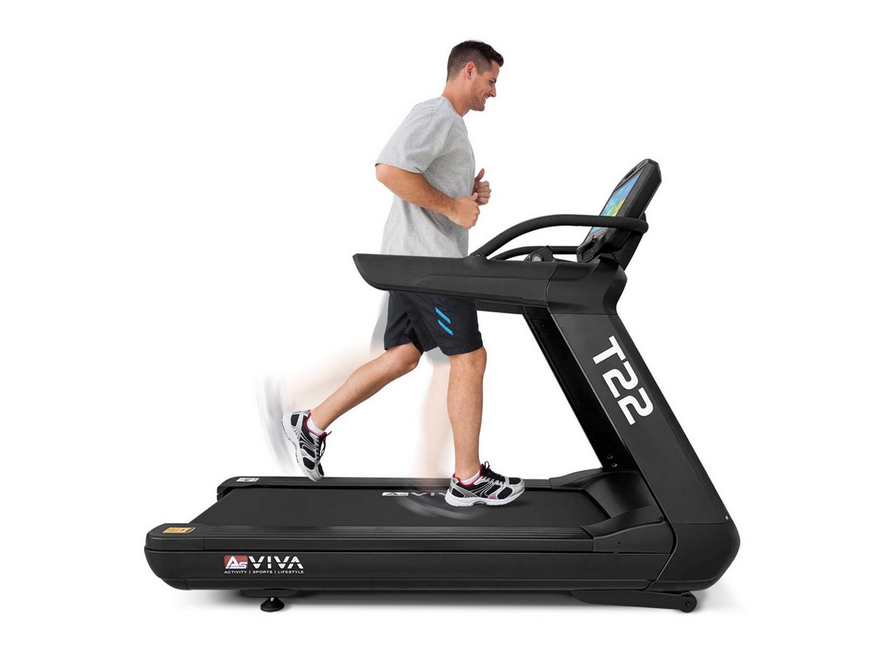 AsVIVA Laufband T22, Profi-Laufband mit 9 PS Motor, 21% Steigung, Touchscreen AsVIVA Laufband T22, Profi-Laufband mit 9 PS Motor, 21% Steigung, Touchscreen von AsVIVA