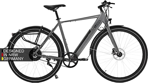 AsVIVA BC1-B E Bike 28" | Pedelec Elektrofahrrad | E Bike mit Hinterradmotor | 36V Akku | E Bike Herren & Damen | Hochwertiges E Bike | Pedelec 25 Km/h | Scheibenbremse | Urban Bikes | Riemenantrieb von AsVIVA