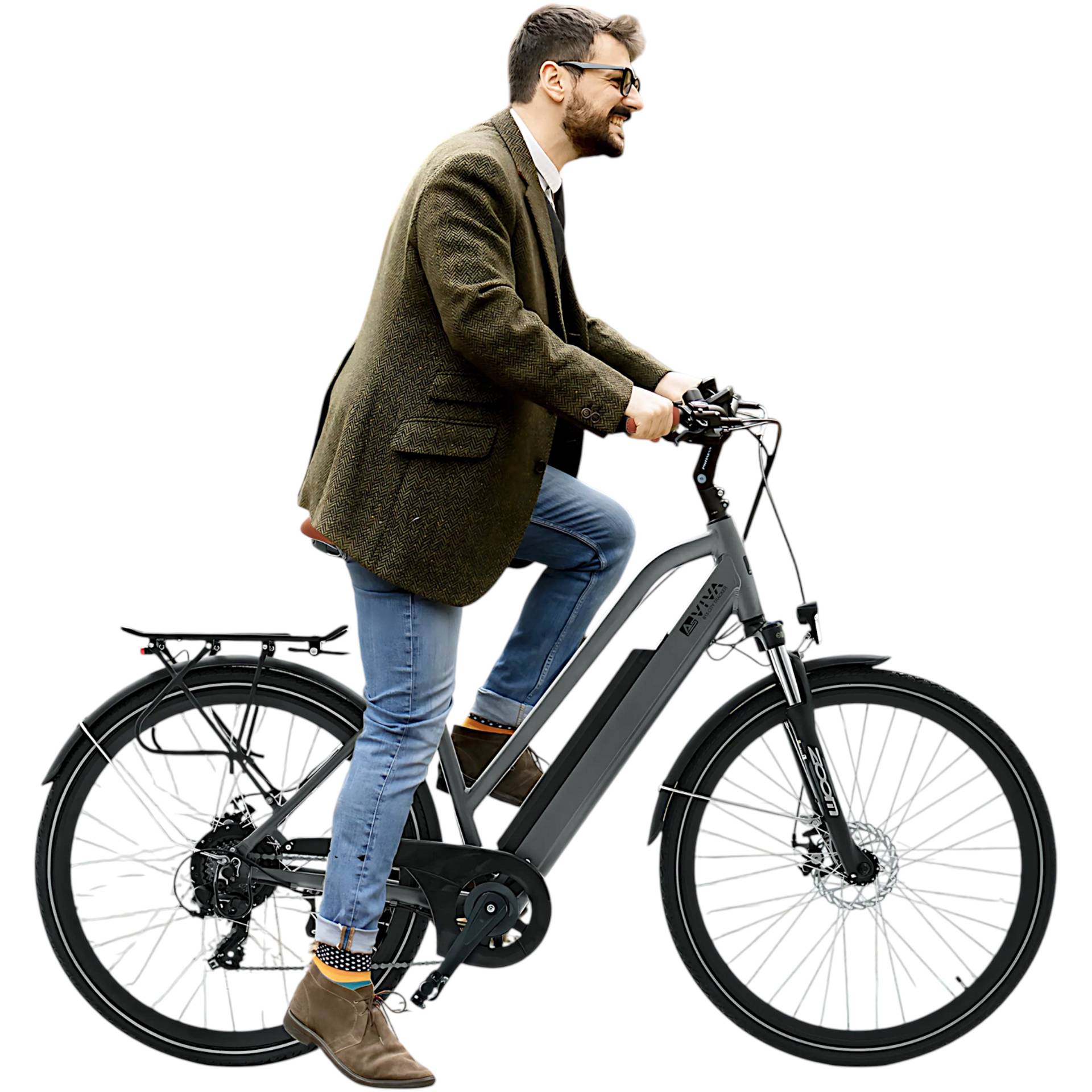 E-Bike CityBike 28 Zoll B15_FBA AsVIVA 36V Trekkingrad Elektrofahrrad Pedelec grau braun E-Bike CityBike 28 Zoll B15_FBA AsVIVA 36V Trekkingrad Elektrofahrrad Pedelec grau braun von AsVIVA
