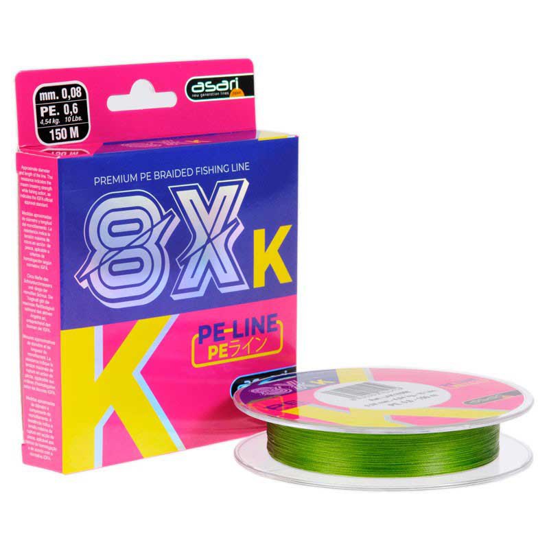 Asari K-8 Pe 8x 1000 M Braided Line Rosa 1.50 mm von Asari