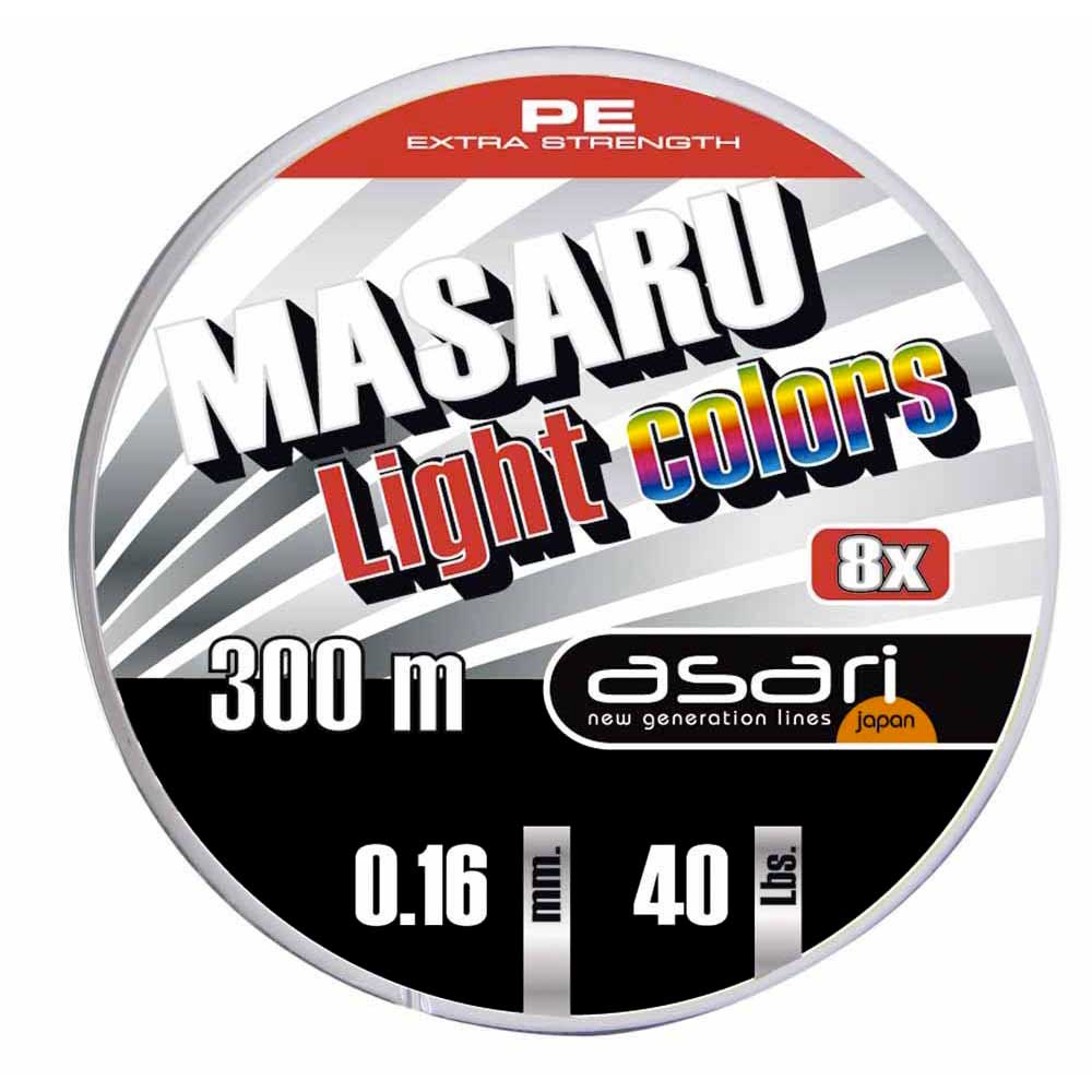 Asari Masaru Light Braided Line 300 M Mehrfarbig 0.160 mm von Asari