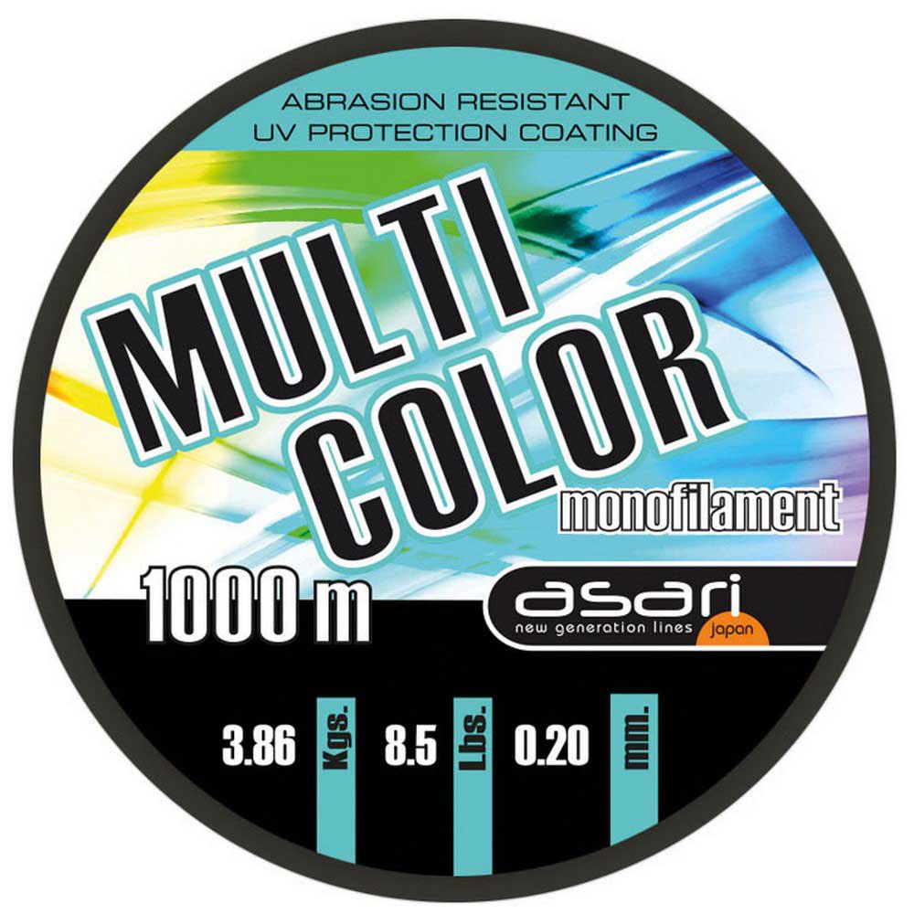 Asari Multicolour Monofilament 1000 M Mehrfarbig 0.600 mm von Asari