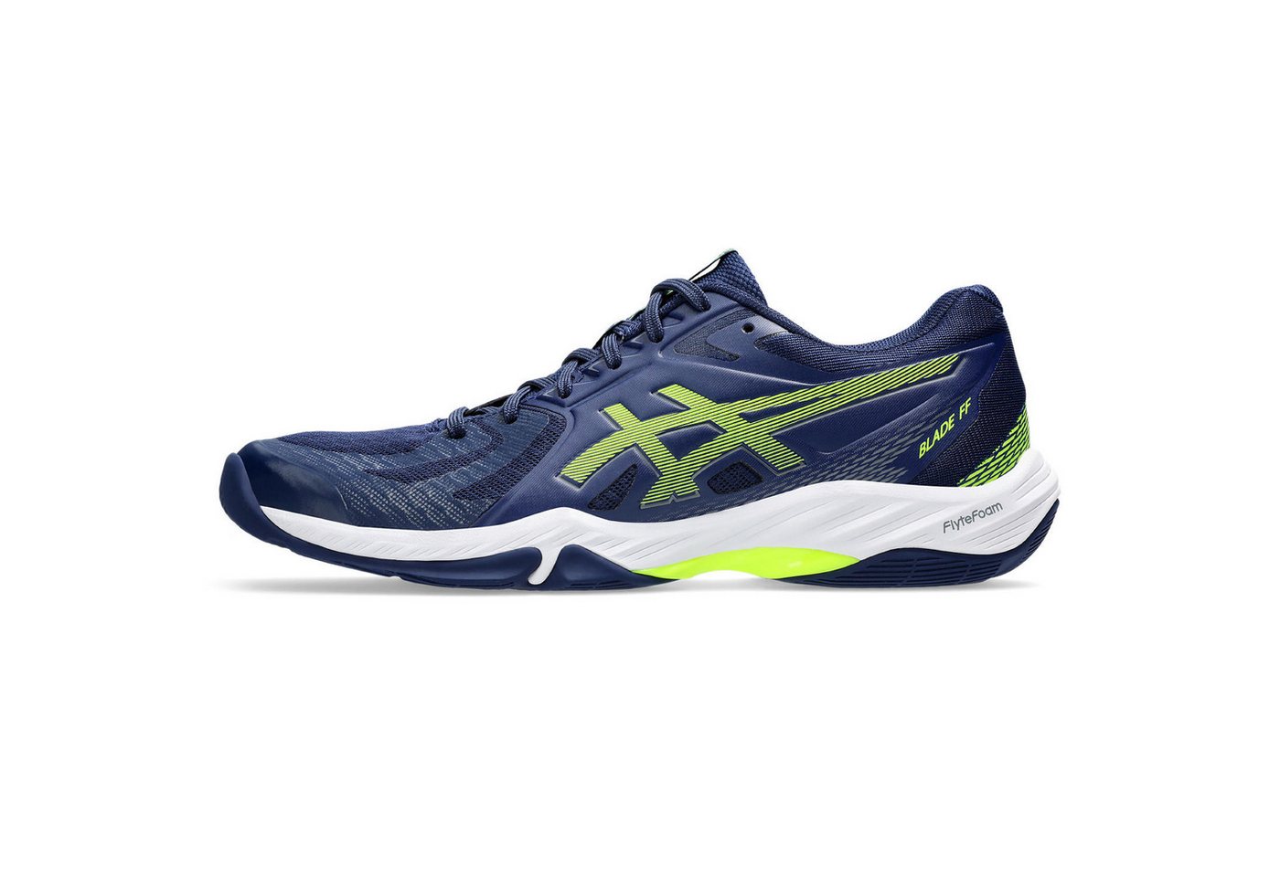 Asics BLADE FF BLUE EXPANSE/SAFETY YELLOW Hallenschuh Asics BLADE FF BLUE EXPANSE/SAFETY YELLOW Hallenschuh von Asics