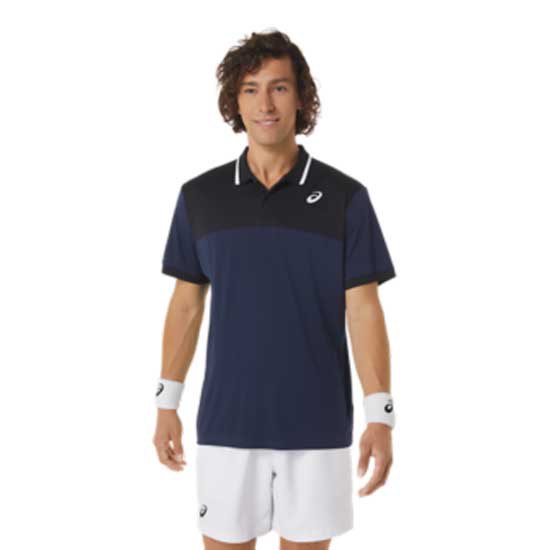 Asics Court Short Sleeve Polo Blau 2XL Mann Asics Court Short Sleeve Polo Blau 2XL Mann von Asics