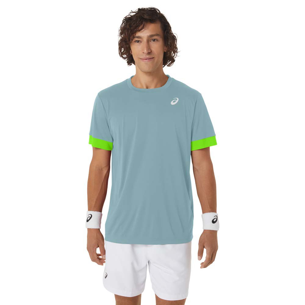 Asics Court Short Sleeve T-shirt Blau L Mann von Asics