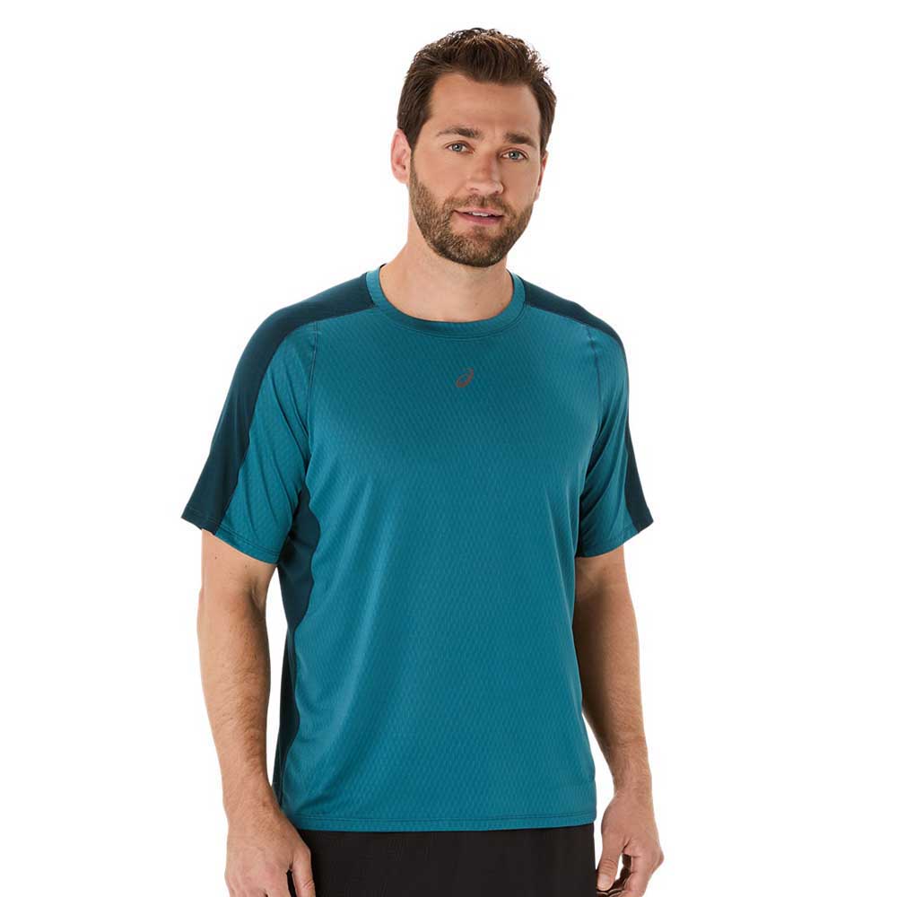 Asics Fujitrail Elite Short Sleeve T-shirt Blau XL Mann Asics Fujitrail Elite Short Sleeve T-shirt Blau XL Mann von Asics