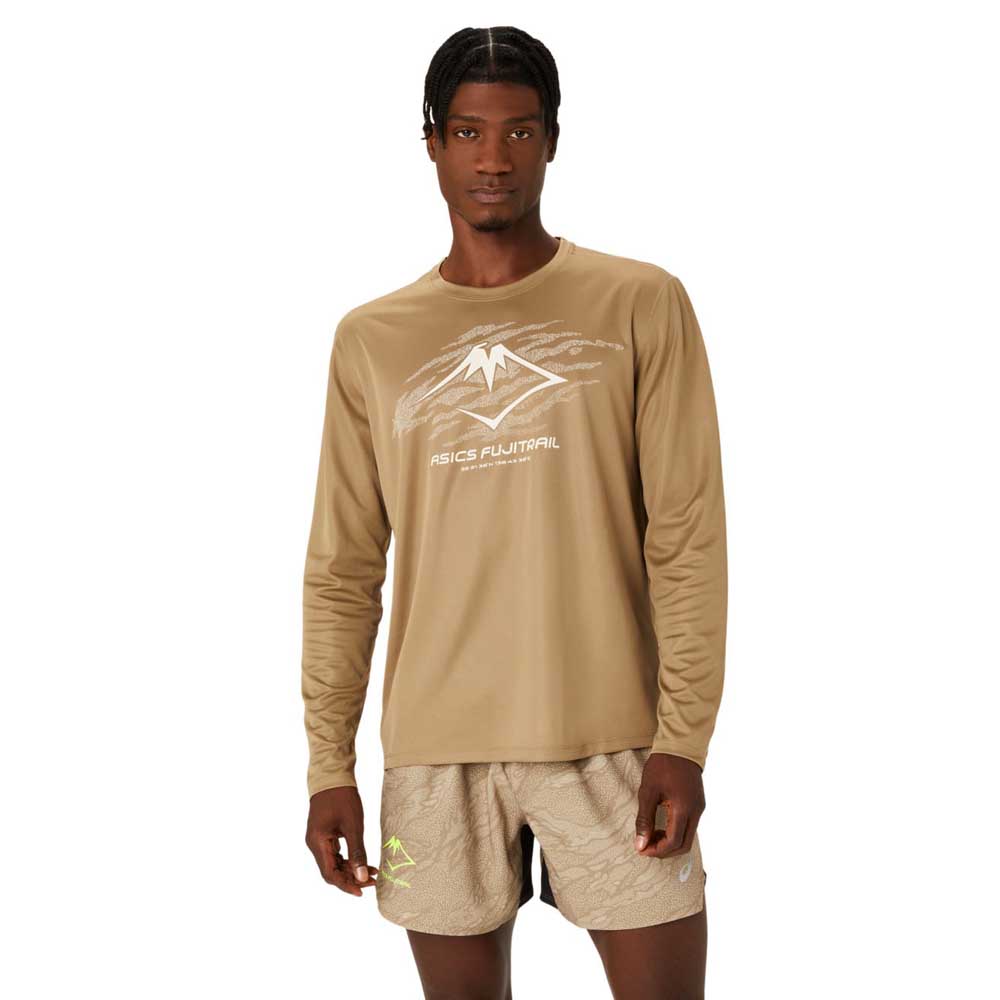 Asics Fujitrail Logo Long Sleeve T-shirt Braun M Mann Asics Fujitrail Logo Long Sleeve T-shirt Braun M Mann von Asics