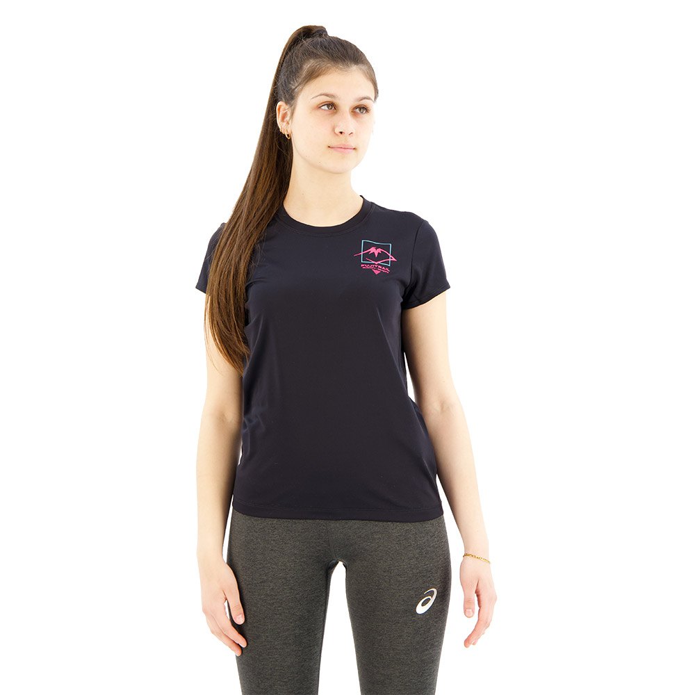 Asics Fujitrail Logo Short Sleeve T-shirt Schwarz XS Frau von Asics