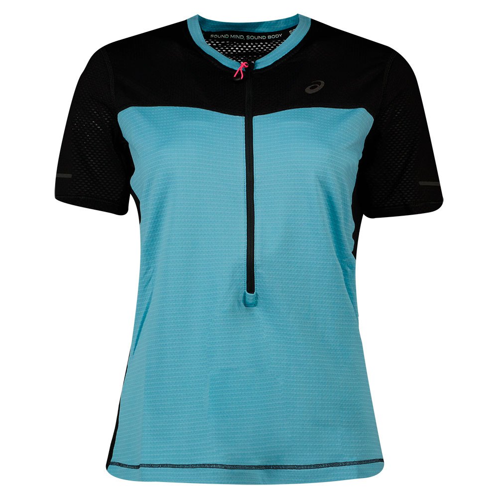 Asics Fujitrail Short Sleeve T-shirt Blau XS Frau Asics Fujitrail Short Sleeve T-shirt Blau XS Frau von Asics