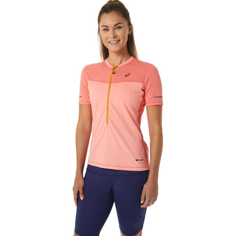 Asics Fujitrail Short Sleeve T-shirt Orange XL Frau von Asics