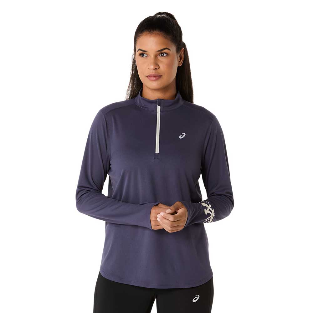 Asics Icon Half Zip Long Sleeve T-shirt  XL Frau von Asics