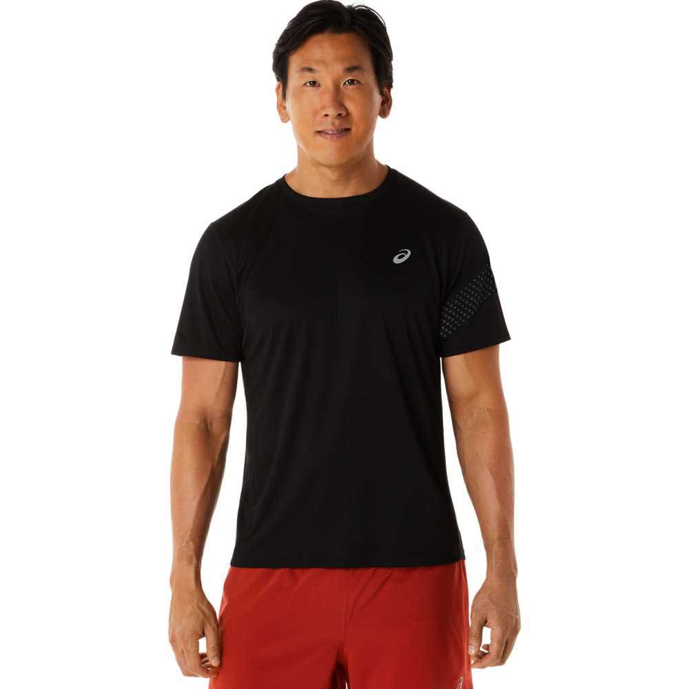 Asics Icon Short Sleeve T-shirt Schwarz S Mann von Asics