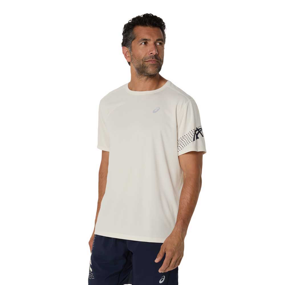 Asics Icon Short Sleeve T-shirt Weiß XL Mann von Asics