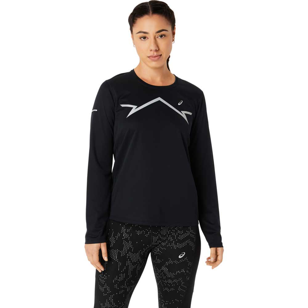 Asics Lite-show Long Sleeve T-shirt Schwarz S Frau Asics Lite-show Long Sleeve T-shirt Schwarz S Frau von Asics