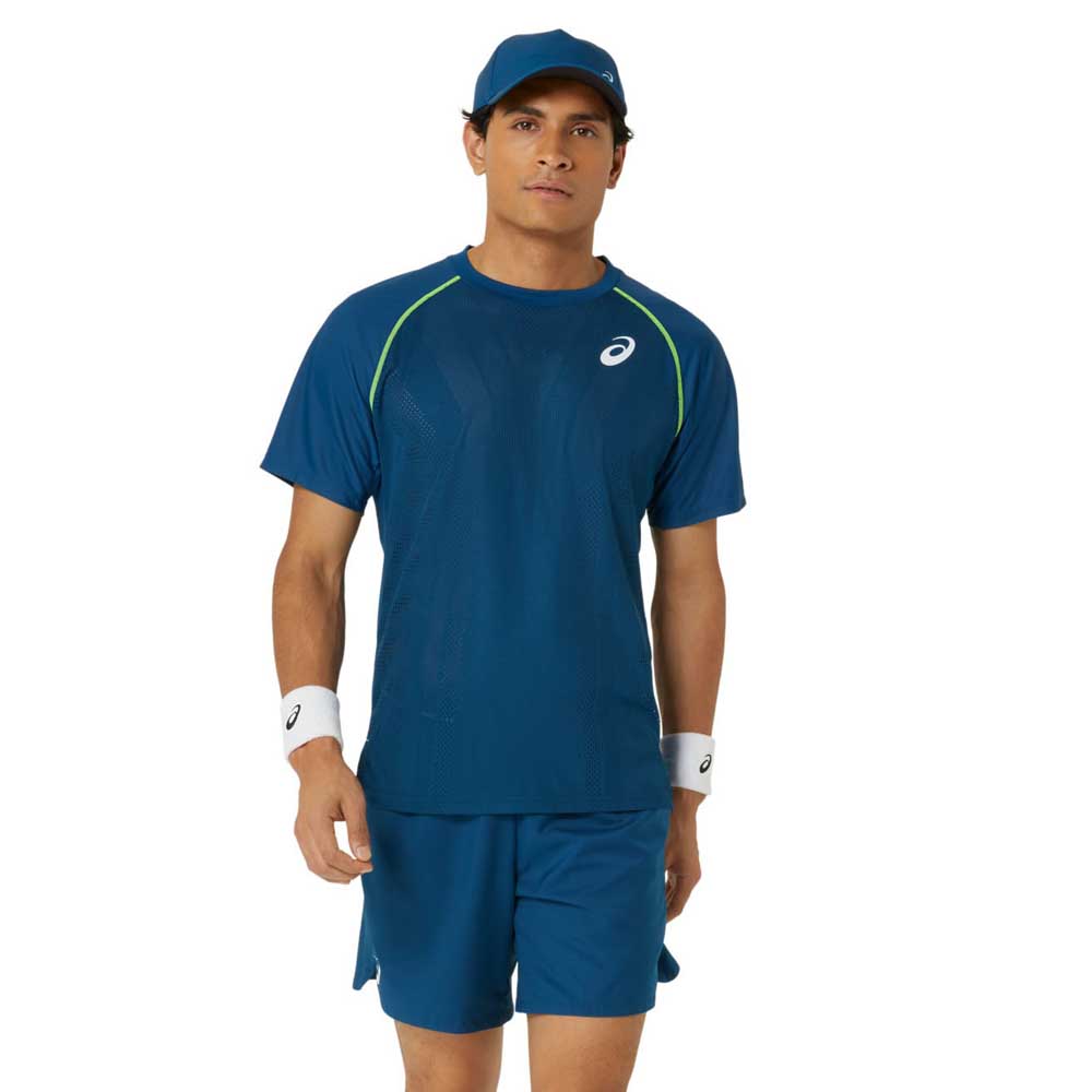 Asics Match Actibreeze Short Sleeve T-shirt Blau M Mann Asics Match Actibreeze Short Sleeve T-shirt Blau M Mann von Asics
