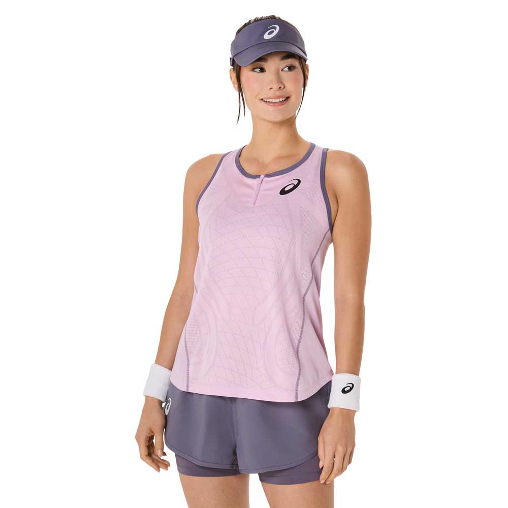 Asics Match Actibreeze Sleeveless T-shirt Lila L Frau von Asics