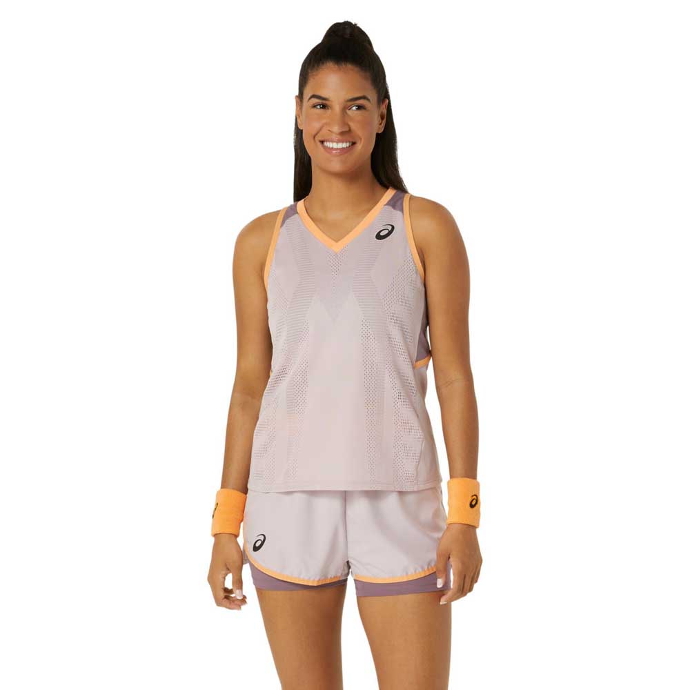 Asics Match Actibreeze Sleeveless T-shirt Grau,Rosa S Frau Asics Match Actibreeze Sleeveless T-shirt Grau,Rosa S Frau von Asics