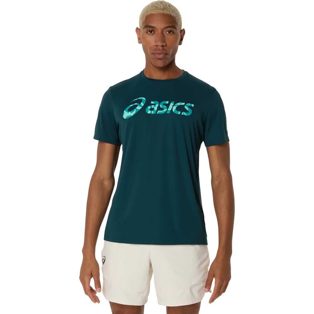 Asics Match Seasonal Graphic Short Sleeve T-shirt Grün L Mann Asics Match Seasonal Graphic Short Sleeve T-shirt Grün L Mann von Asics