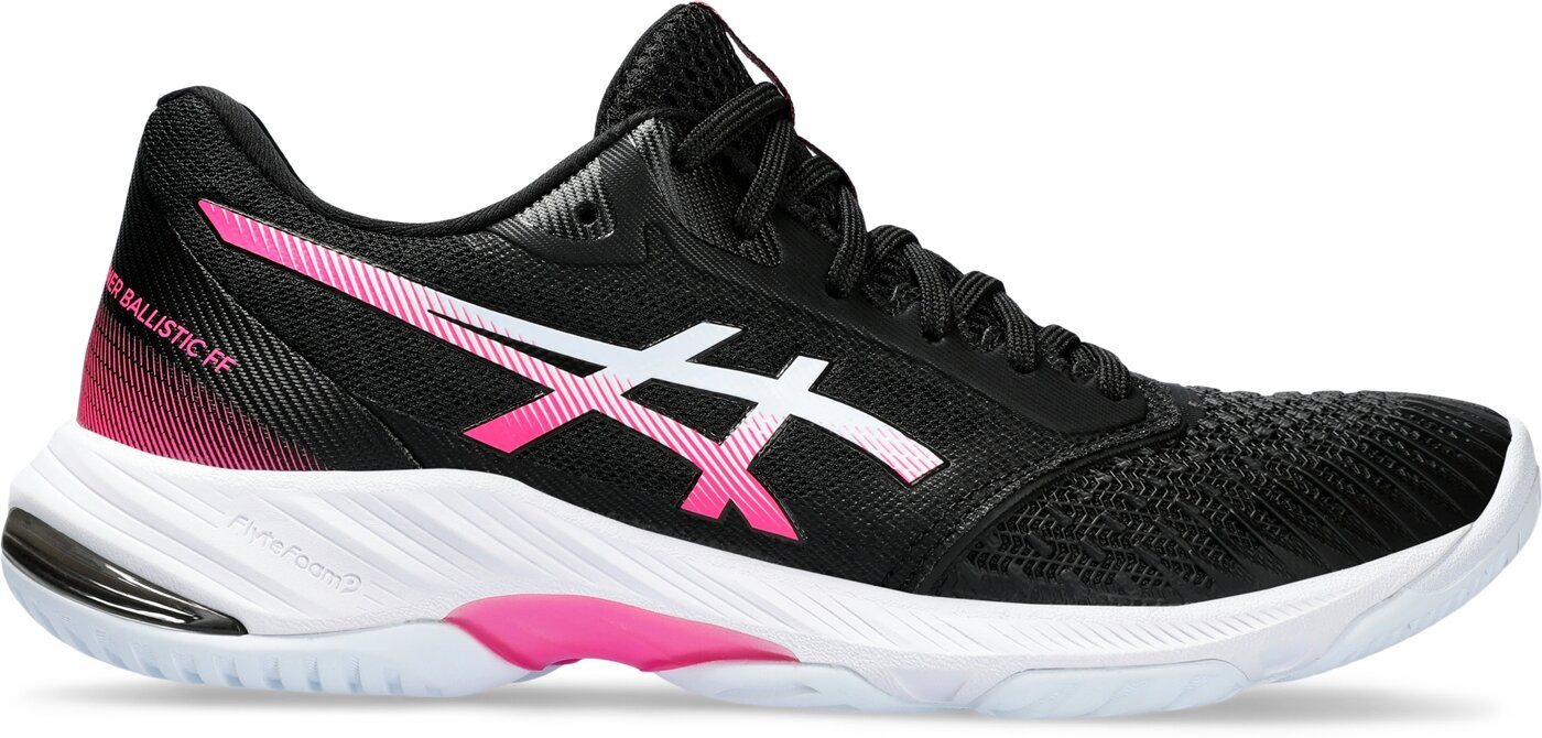 Asics NETBURNER BALLISTIC FF 3 - Damen Hallensportschuh - Black/Hot Pink Hallenschuh von Asics