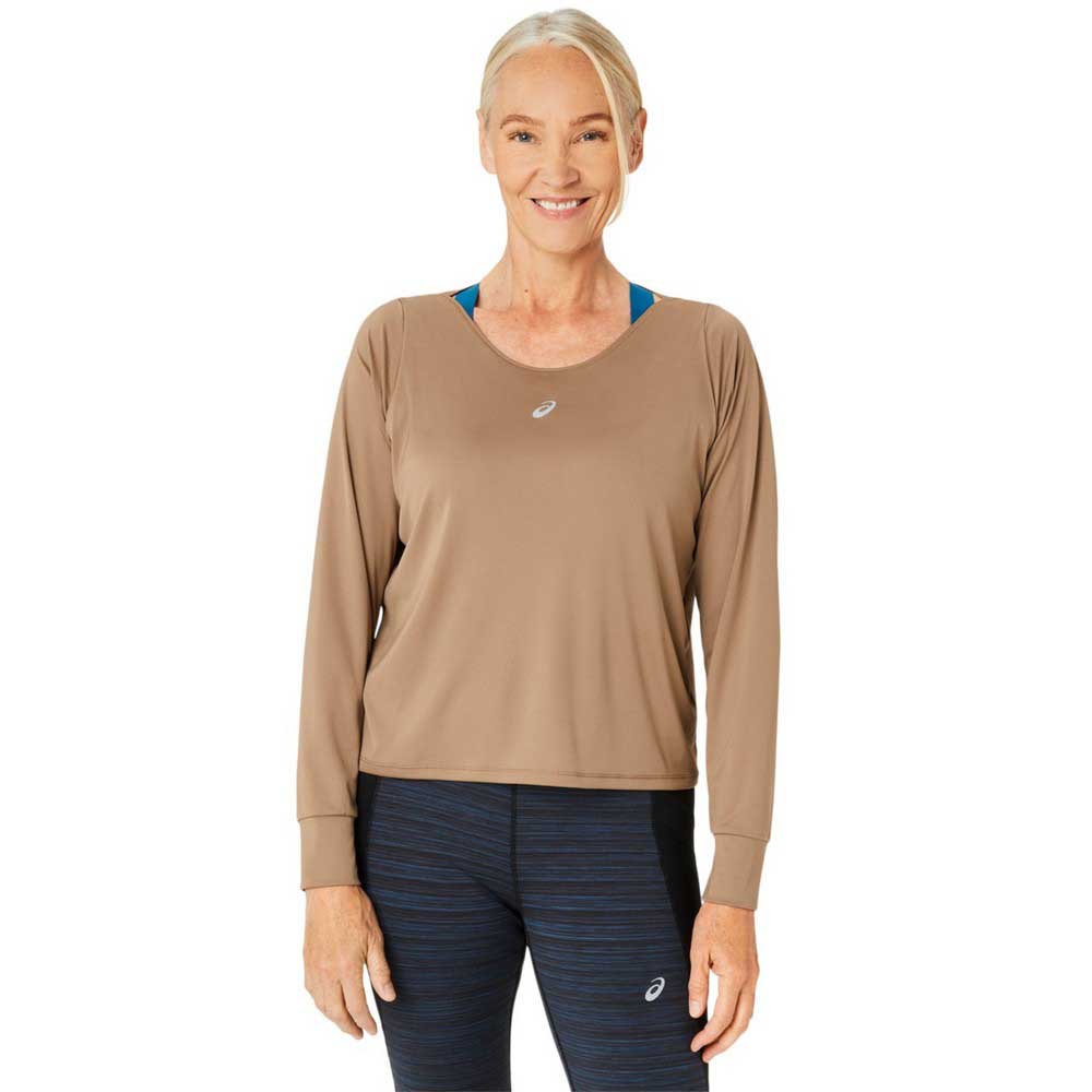 Asics Nagino Run Long Sleeve T-shirt Braun L Frau Asics Nagino Run Long Sleeve T-shirt Braun L Frau von Asics