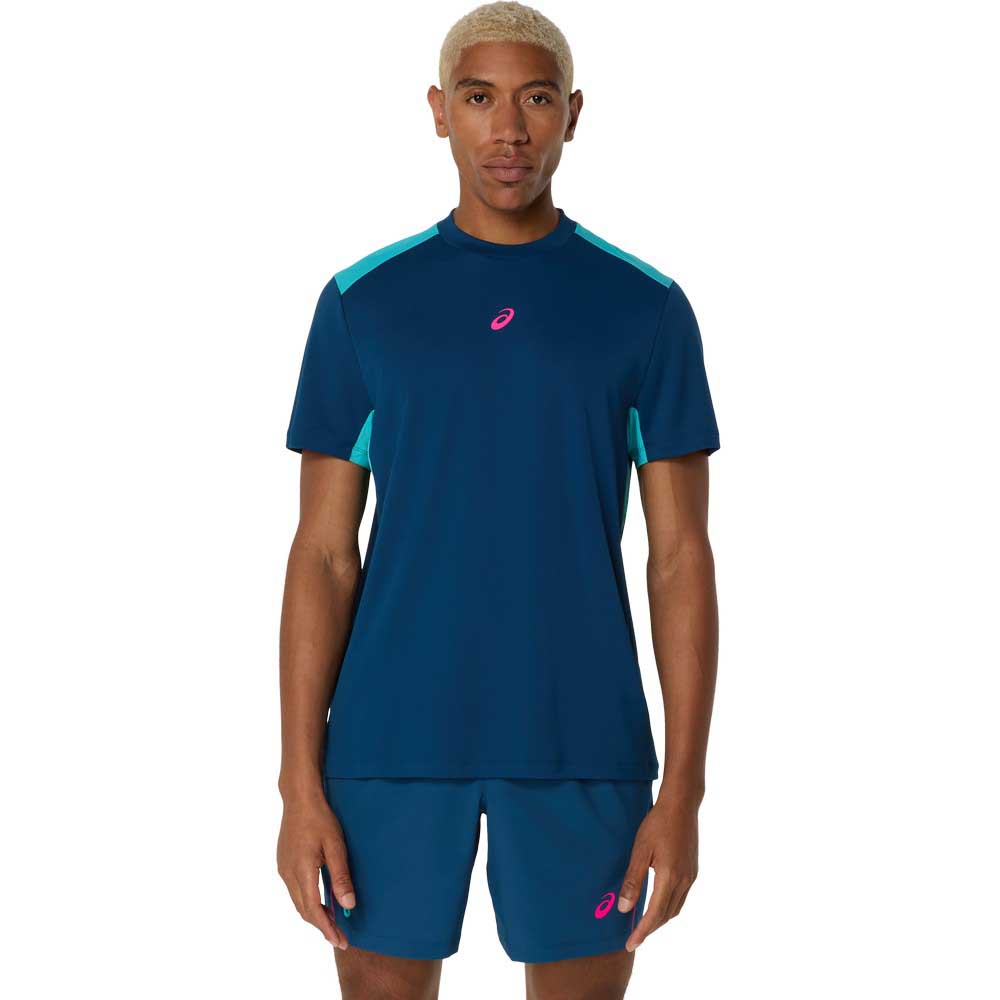 Asics Padel Court Short Sleeve T-shirt Blau M Mann Asics Padel Court Short Sleeve T-shirt Blau M Mann von Asics