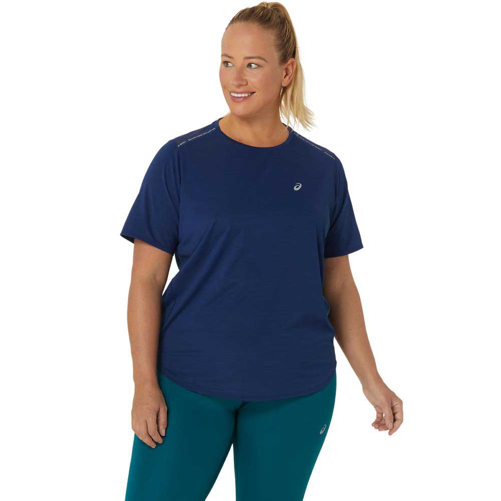 Asics Road Short Sleeve T-shirt Blau XL Frau von Asics