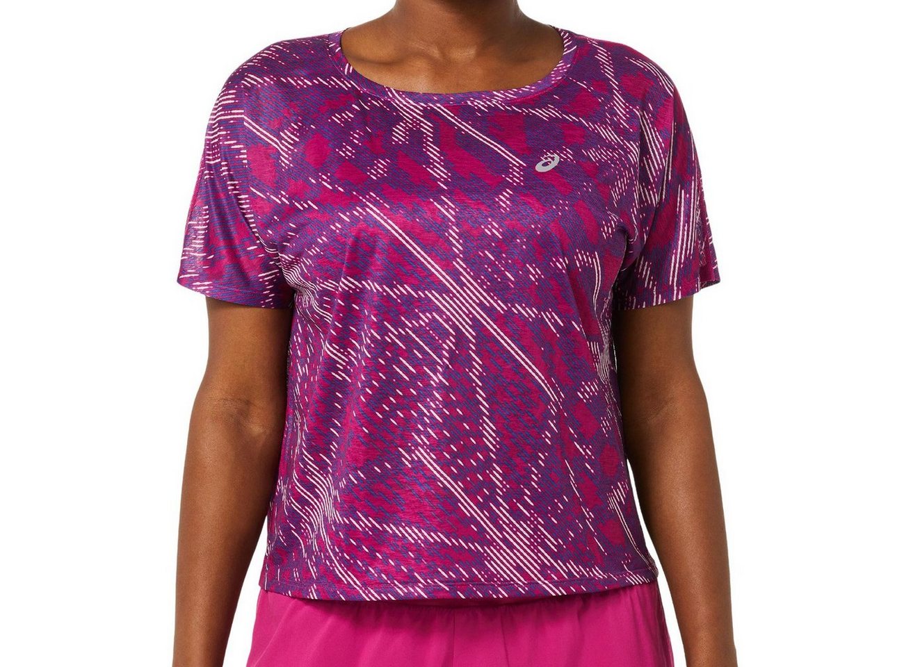 Asics T-Shirt Asics Sakura Aop SS Top Damen Yo Zakura Aop von Asics