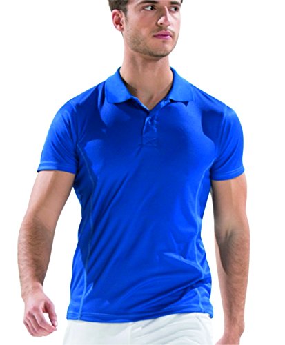 Asioka - 08/13 Technisches Polo-Shirt mit kurzen Ärmeln, glatt, Unisex, Erwachsene. XL Royal Asioka - 08/13 Technisches Polo-Shirt mit kurzen Ärmeln, glatt, Unisex, Erwachsene. XL Royal von Asioka