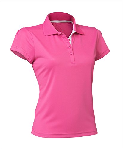 Asioka 102/14 Polo-Shirt mit kurzen Ärmeln, Damen M Fuchsia von Asioka