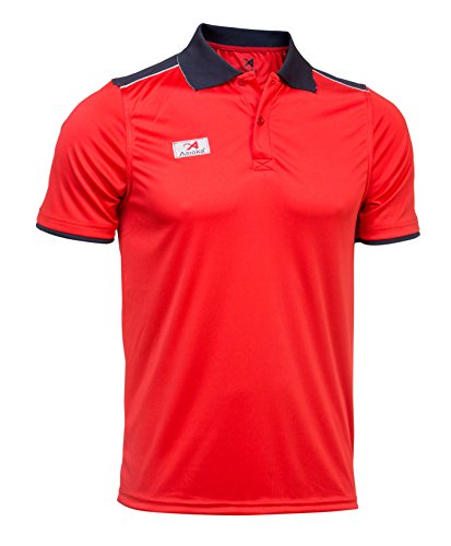 Asioka - 108/17 Technisches Polo-Shirt mit kurzen Ärmeln, Unisex, Erwachsene L rot Asioka - 108/17 Technisches Polo-Shirt mit kurzen Ärmeln, Unisex, Erwachsene L rot von Asioka