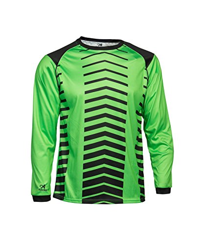 Asioka 156/17 Torwart-Shirt, Lange Ärmel Unisex Erwachsene S grün (neon) / schwarz von Asioka