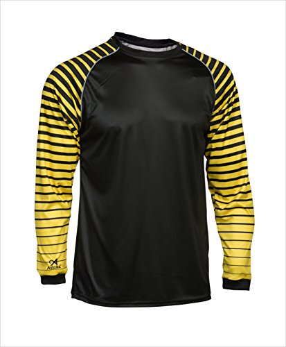 Asioka 157/17 Torwart-Shirt, Lange Ärmel Unisex Erwachsene L Schwarz/Gelb Asioka 157/17 Torwart-Shirt, Lange Ärmel Unisex Erwachsene L Schwarz/Gelb von Asioka