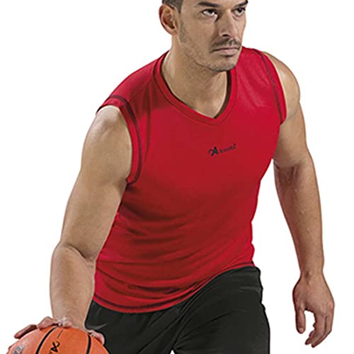 Asioka 184/17 T-Shirt Basketball ohne Ärmel, Unisex Erwachsene L rot Asioka 184/17 T-Shirt Basketball ohne Ärmel, Unisex Erwachsene L rot von Asioka