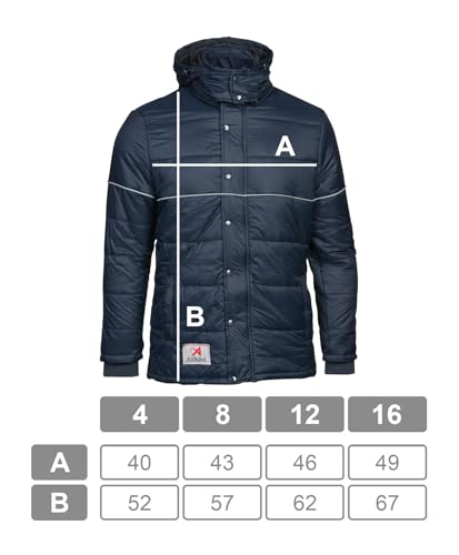 Asioka 190/17n Jacke mit Kapuze für Kinder, Jungen, 190/17N MARINO 8, marineblau, 8/4XS von Asioka