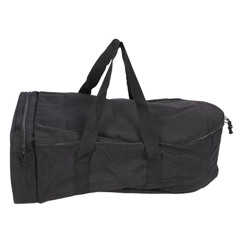 Asixxsix Angelköderboot-Aufbewahrungstasche, 61 X 30,5 X 20,3 cm, 1000D Oxford-Stoff, wasserdichte Reisetasche, Angelgerät-Tasche mit Seitentasche, Universelle Tragetasche für (Black) von Asixxsix