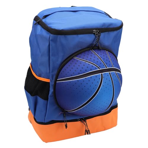 Asixxsix Basketball-Rucksack, Oxford Cloth Basketball Tasche mit Schuhfach, atmungsaktiv Fußball Rucksack große Kapazität Sporttasche für Basketball, Fußball, Volleyball (Ball der Größe 4) von Asixxsix