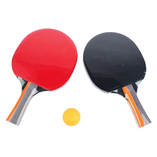 Asixxsix Tischtennisschläger, tragbares Ping Pong Paddle Set, professioneller Tischtennisschläger mit schweißabsorbierendem Griff, Tischtennisschläger mit Bällen für drinnen und draußen von Asixxsix