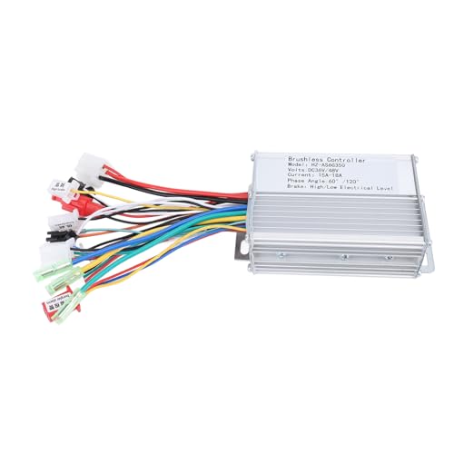 Bürstenloser Motorregler, 36 V 48 V 350 W Bürstenloser Motorgeschwindigkeitsregler, Bürstenloser Controller-Kit für Elektrofahrrad-Roller, Roller-Zubehör von Asixxsix